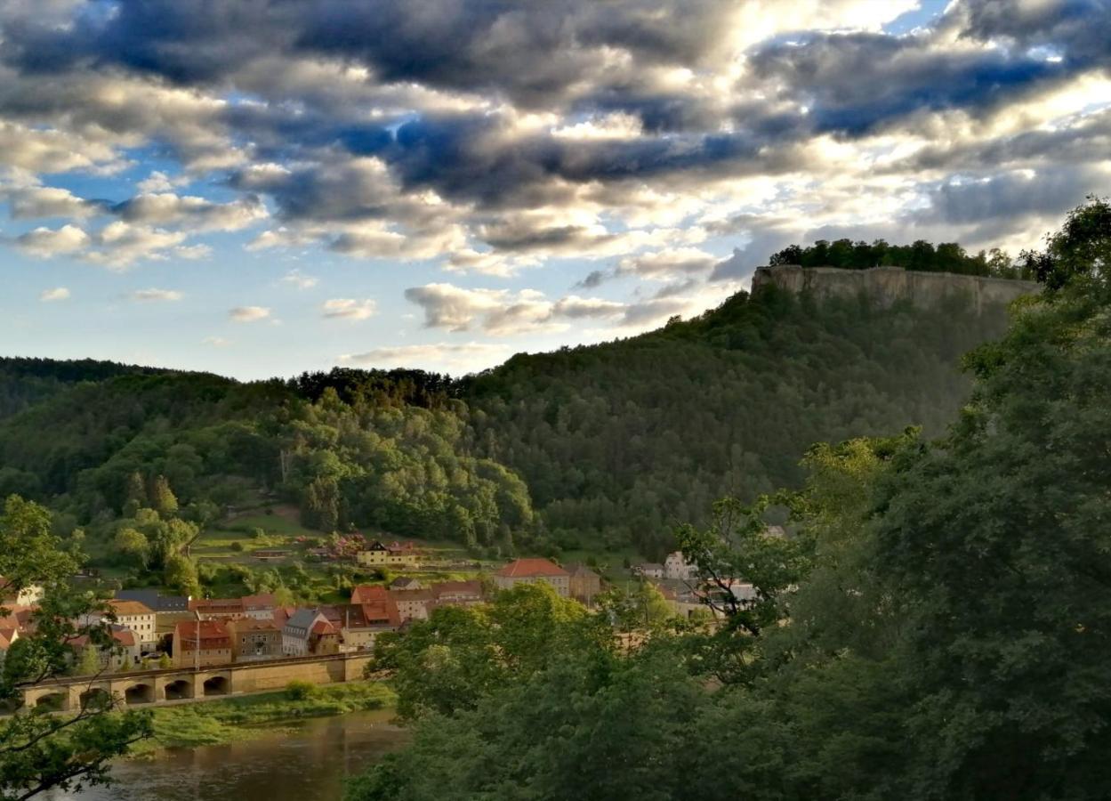 Luxusboofe - Ferienhaus Am Lilienstein Königstein an der Elbe Kültér fotó